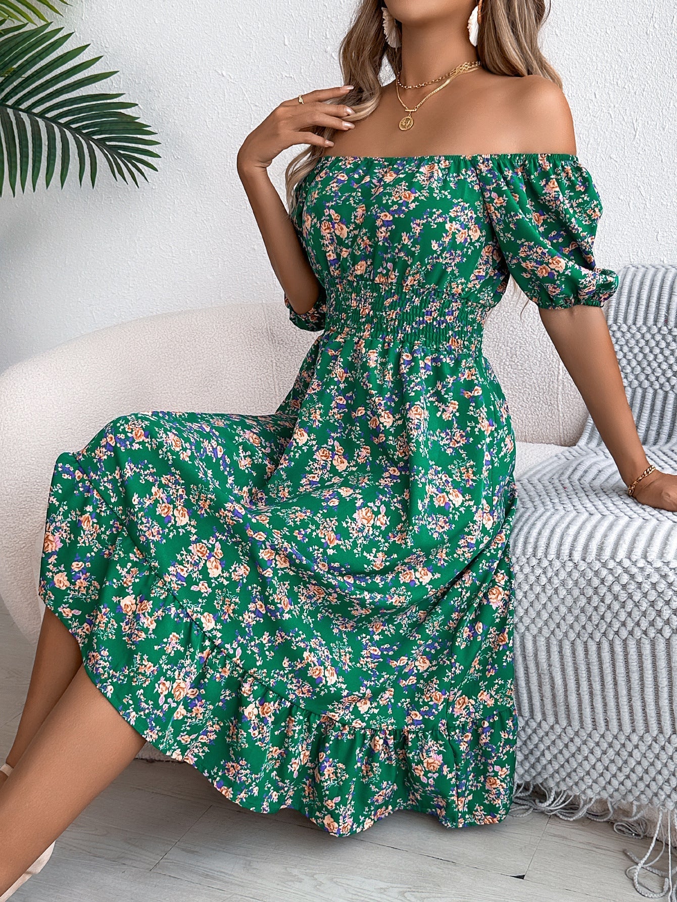 Robe d’Été à Imprimé Floral - VoltÉlan