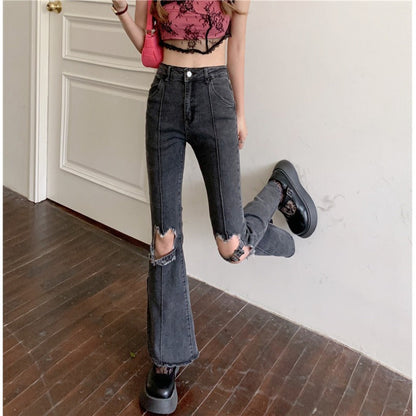Jeans Déchirés Femme