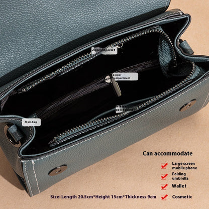 "Livia" Sac à Bandoulière Élégance en Cuir Véritable